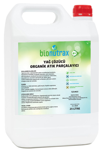 Bionutrax Yag Cozucu Organik Atik Parcalayici